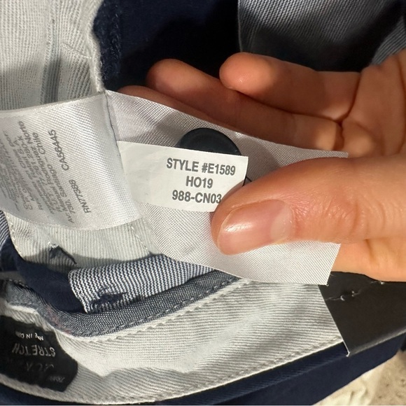 NWOT J crew e1589 blue slim fit stretch chino pants - Picture 4 of 4